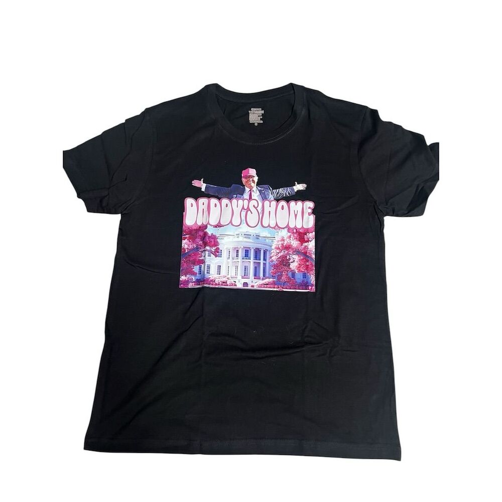 Daddy's Home Unisex Graphic Print T-Shirt Multicolor Size M Casual
